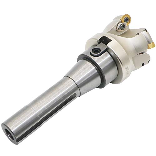 Face Mill Cutter Holder EMRW 6R 63-22+R8-FMB22-7/16+RPMT1204 Hard Alloy Blade+8mm Spanner+T15 Spanner, Used for Fough Machining of The Workpiece on The Milling Machine. - size: EMRW 6R63-22(2.48 Inch)