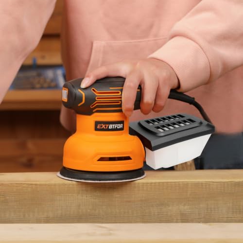 5" Orbital Sander,300W 5000-12000OPM Variable Speed 20 Sandpapers