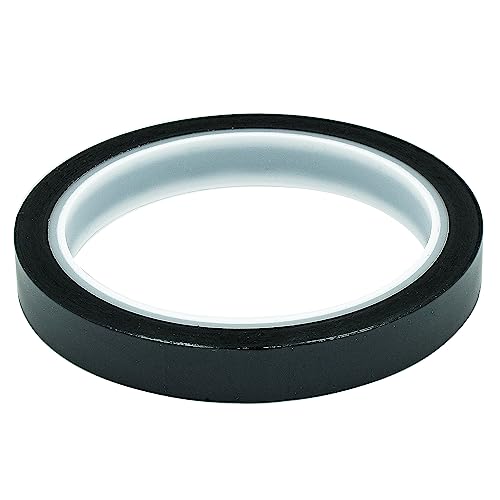 Bertech Black High-Temperature Polyimide Masking Tape, 1 Mil Thick, 3/16 Inch x 36 Yards - size: 0.19 Inches