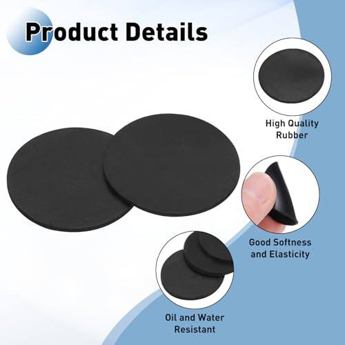 PATIKIL Rubber Solid Discs Washers 22mm OD x 1mm Thick 10 PCS - size: 22mm x 1mm