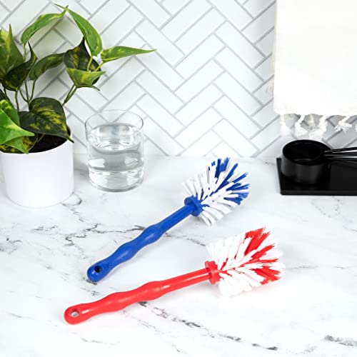 Bottle Brush Set 2 Pack | Long Handle Cup Brushes for Yeti Tumblers, Hydro Flask, RTIC, Gatorade Bottles, Stainless Steel Water Bottles & Glassware, Non-Scratch, Strong Bristles, Ergonomic Handle