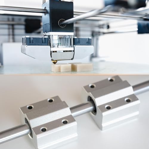 uxcell Linear Motion Rod Shaft Guide 16mm x 400mm (0.63" x 15.75") Hardened Chrome Plated Steel Linear Rail Rod for 3D Printer, CNC Machine - size: 16mm x 400mm