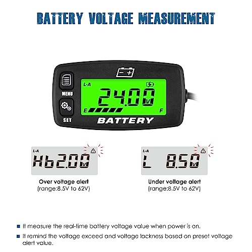 Runleader RL-BI008A Digital Battery Level Meter Voltage Gauge