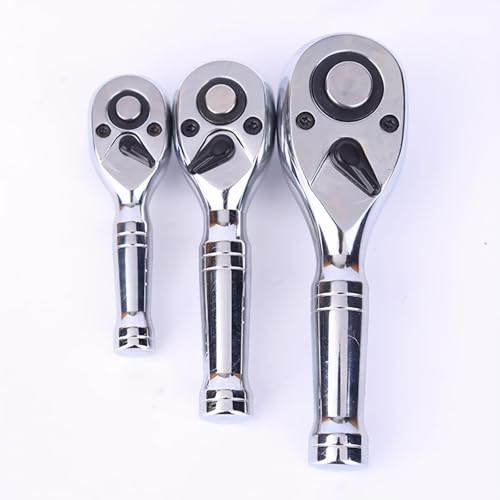 1pcs Mini Drive Ratchet - Quick Release & Reversible Small Ratchet - 72-Tooth, Full Polished-3/8 - color: 3/8