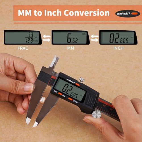 HARDELL Digital Caliper 12 Inch, Large LCD Screen Caliper Measuring Tool - size: 12 Inch