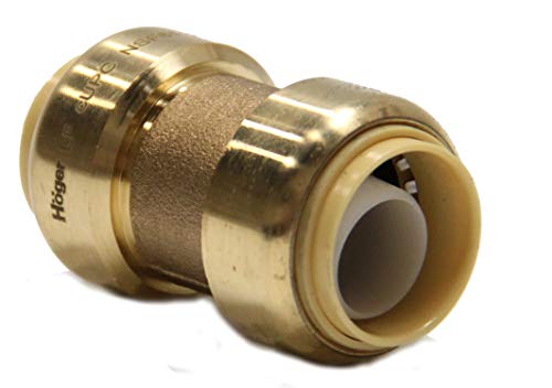 2piece EFIELD 1 Inch Straight Coupling Push-Fit Fitting - size: 1 Inch(P2), style: Straight Coupling