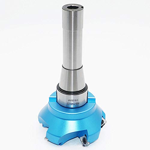 3.15 Inch Face Milling Cutter Aluminum KM12 80MM CNC End Milling Cutter Holder + R8-FMB22 Shank Face Shell Mill Arbor + 5pcs SEHT1204 Carbide Inserts + 8mm Hexagon Wrench + T20 Wrench CNC Machine Tool - style: AL KM12 80-22 (3.15 Inch)