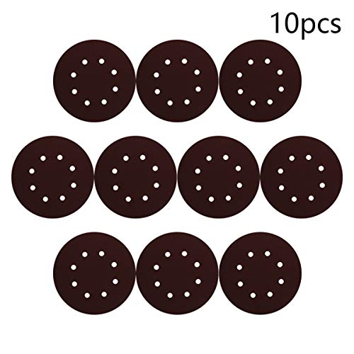 Utoolmart 10pcs 7 Inch 8 Hole Hook and Loop Sanding Disc 2000Grit Flocking Sandpaper for Random Orbit Sander - size: 2000 Grit
