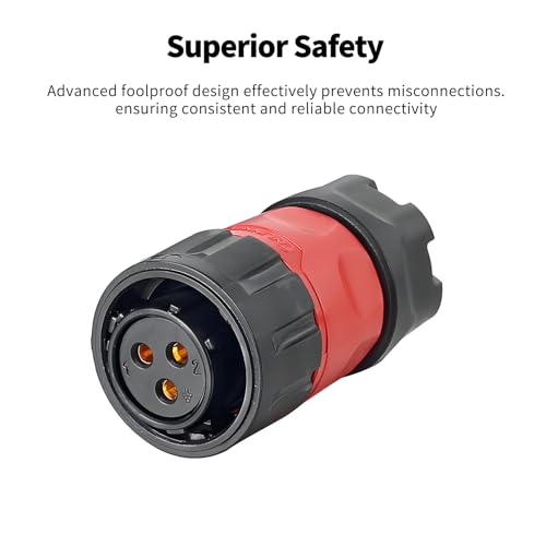CNLINKO YM-20 Reverse Mount Connector IP68 Waterproof Female Plug Male Socket for Industrial Use(3-Pin) - size: 3-Pin, style: Female Plug/Male Socket