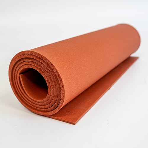 Silicone Sponge Rubber (500" (1/2") Thick, 2" Wide x 10' Long) Flexible, Soft, high Rebound,Elastic, eco-Friendly, high tensile Strength Made to Last Material for high-Quality, Durable Rubber - size: 2" wide x 10' long, style: .500" thick