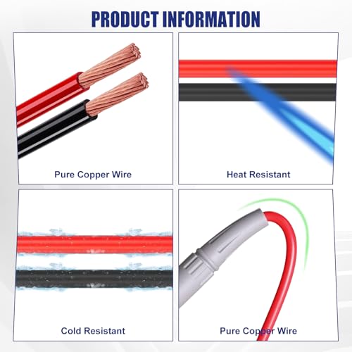Multimeter Test Leads 100V 20A, Ultra-Sharp Gold-Plated Test Probes