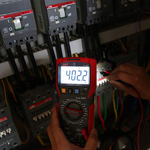 UNI-T Digital Multi Meter UT89X 6000 Counts True RMS Sine Wave Measurement Live Wire Test AC DC Voltage Current Ohm Capacitance Frequency Temperature Probe Diode Continuity Dual Range NCV hFE - size: UT89X