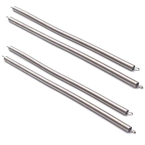4Pcs Zinc Plated Steel Wire Extension Spring 20 Inch
