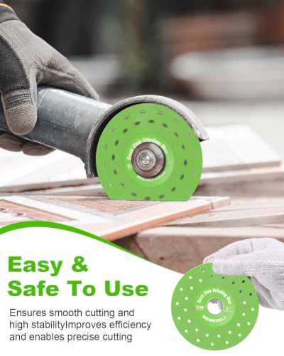 4.5" 6 Pcs Diamond Rock Slab Grinding Disc Set, Multi-Pore Cutting Blades - size: 4.5 Inch(Multi-Pore)