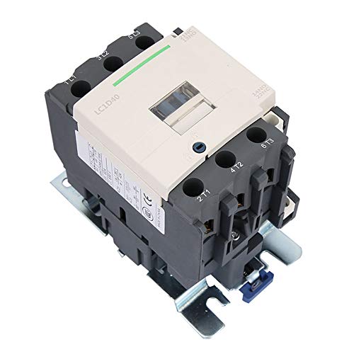 AC Contactor, New Electric AC Contactor, LC1D40 NEW Electric 50/60Hz 3 Poles Coil AC Contactor 220V 40A Industrial Electric AC Contactor Outdoor High Sensitivity Industrial Electric