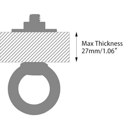 M8 Stainless Steel Eye Bolt with Nuts 4 Pack M8 x 38mm (5/16" x 1.5 inch) - size: M8x38mm (5/16"x1.5")