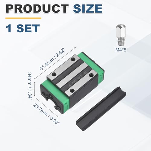 uxcell HGH15CA Linear Slider Block Linear Slider Bearing Carriage