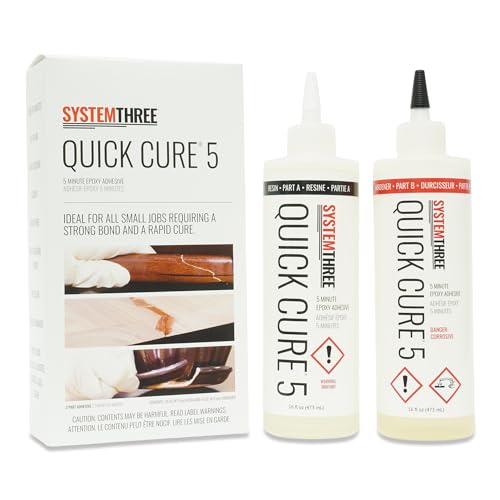 System Three Quick Cure 5 Epoxy Adhesive, 1 Quart Kit - size: 32 fl oz Kit