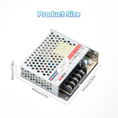 BTF-LIGHTING Power Supply DC5V 70W UL Recognized Component for LED Strip - size: 5V70W