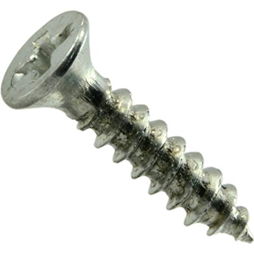 Hard-to-Find Fastener 014973291693 Phillips Flat Wood Screws, 4 x 1/2, Piece-80 - size: 4 x 1/2-Inch