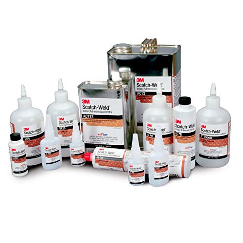 3M Scotch-Weld Plastic & Rubber Instant Adhesive PR600, Clear, 500 Gram
