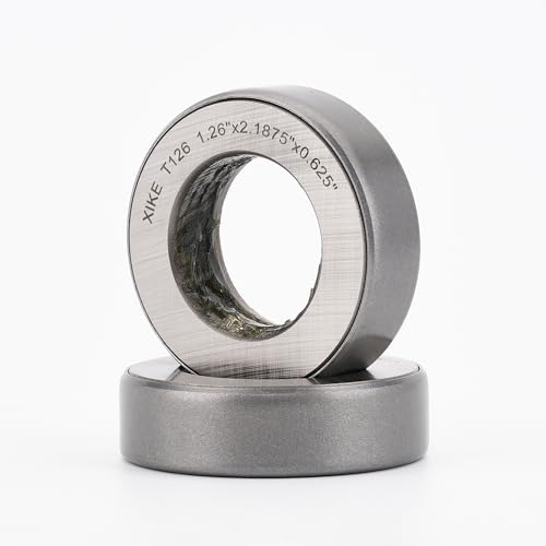 XIKE T126 Thrust Tapered Roller Bearing, 1.26 Inch Bore, 2-Pack - size: T126x2