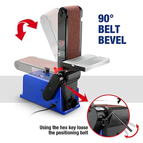 WORKPRO 4 x 36 Belt Sander with 6 Inch Disc, Belt Disc Sander