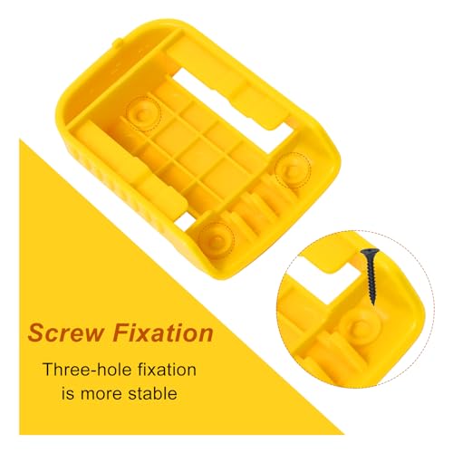 30pas Tool Holders and Battery Holder for Dewalt 20v Wall Mount Hanger Battery Drill Tool Storage Shelf for Milwaukee M18(Yellow) - color: Yellow