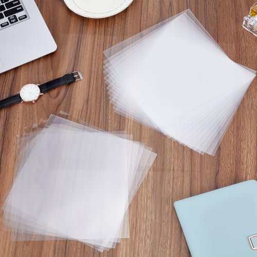 30Pcs Clear Polycarbonate Sheets Plastic Sheet Resistant Plastic Panel Polycarbonate Board with Protective Paper for DIY Display Document Picture Frames Easy to Cut Bend