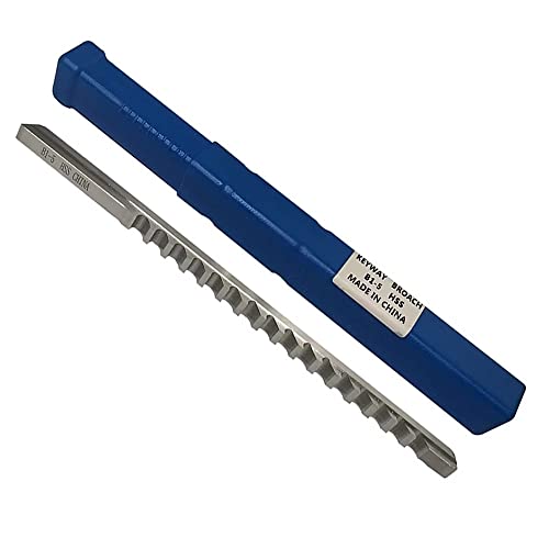 Keyway Broach B1-5mm Metric Sized High Speed Steel for CNC Cutting Machine Tool…