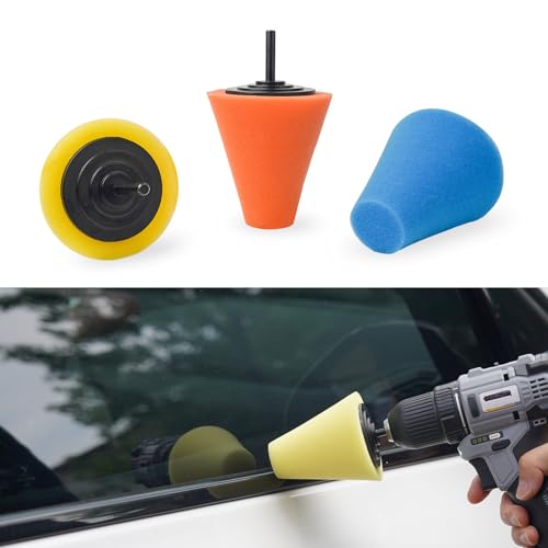 Unicaravan Aluminum Wheel Polishing Kit for Drill Buffing Wheel for Car Motorcycle Wheel Rim Manifold Polishing for Stainless Steel Chrome Wood Plastic Ceramic Glass Woods Machine Jewelry etc 21PCS - style: 21PCS