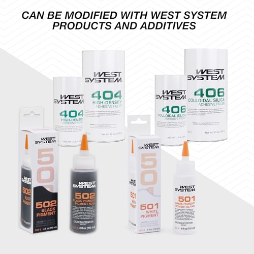 West System 655-8 G/Flex Epoxy Adhesive, 2 x 4.5 oz | Toughened & Flexible - size: Single Pack