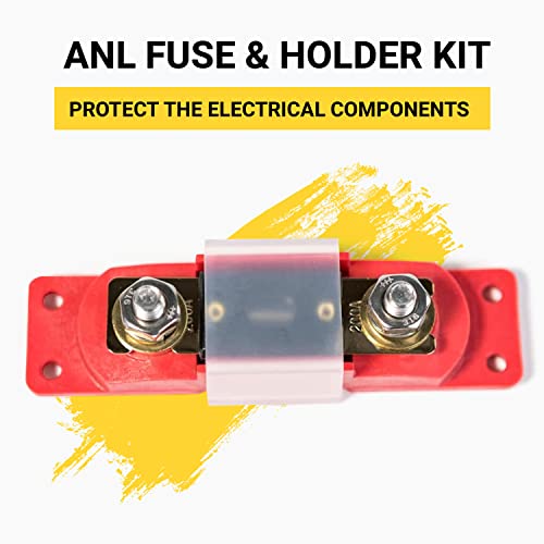 Spartan Power Small ANL Fuse Holder Red - color: RED, size: Small Red Holder