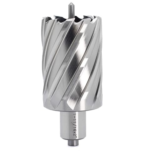 OSCARBIDE 1-11/16" x 2" HSS Annular Cutter 3/4" Weldon Shank Mag Drill Bit