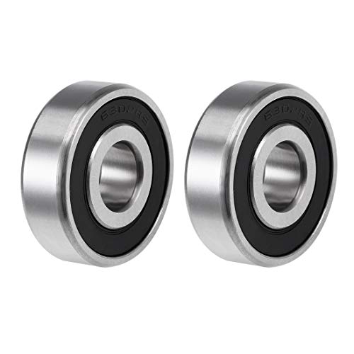 uxcell 6302-2RS Deep Groove Ball Bearings Z2 15mm X 42mm X 13mm Double Shielded Carbon Steel 2pcs - size: 15mmx42mmx13mm