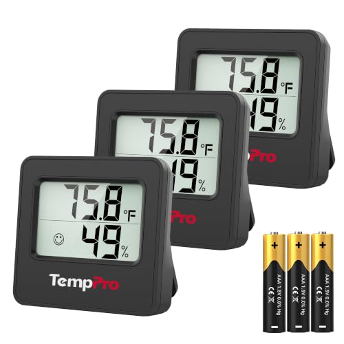 TempPro TempAir 3 Pack Hygrometer Indoor Thermometer for Home - size: Indoor Thermometer