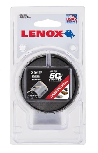 Lenox Hole Saw Carbide Tipped 2 9/16In 65Mm - style: 2 9/16-Inch (65 mm)