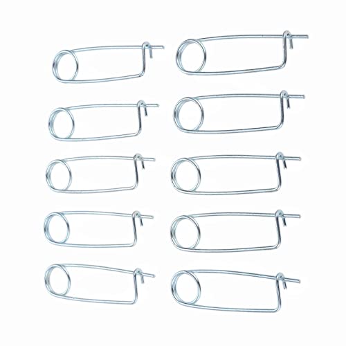6PCS Steel Brooch Shape Cotter Safety Pins, Spring Pin Quick Lock Brooch Locking Fastener for Farm Lawn Garden Hitch -6Sizes (Size: 4*98*34mm/0.16*3.86*1.34inch 6PCS/Set) - size: Size: 4*98*34mm/0.16*3.86*1.34inch 6PCS/SET