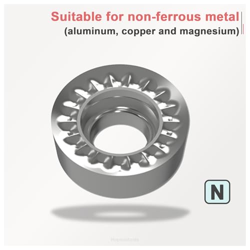 RCGT1204MO (RCGT43) Indexable Carbide Inserts for Aluminium 10pcs - size: RCGT1204MO-LH
