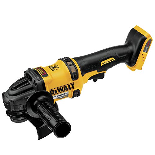 DEWALT FLEXVOLT 60V MAX* Angle Grinder with Kickback Brake, Tool Only (DCG414B) - color: Yellow,black