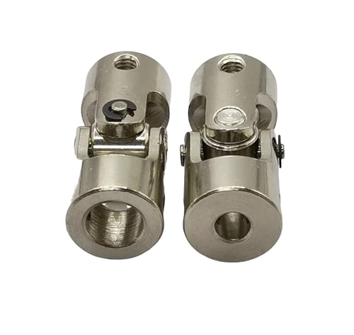 5Pcs 5mm to 8mm Universal Joint Motor Shaft Couplers, Rotatable Coupling Steering Connectors for RC Cars Boats Models DIY Airplane and Robots - size: 5mm to 8mm