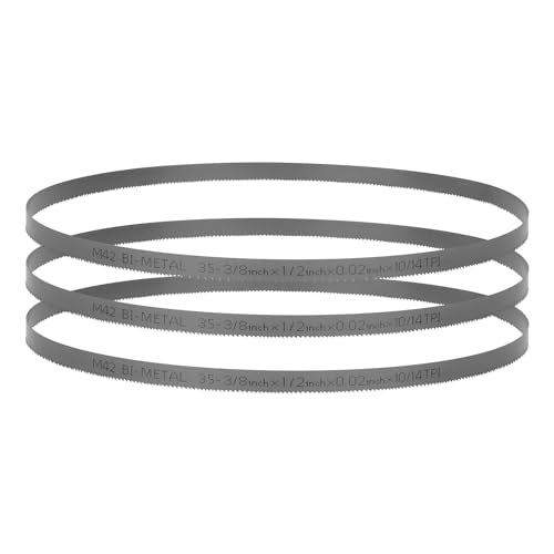 35-3/8 Inch Band Saw Blade 10/14 TPI for Milwauk* Portable Band Saw Blade, Replacement for Milwauk* Bandsaw Blades, 35-3/8" x 1/2" x .020" 10/14 TPI, 3-Pack - size: 35-3/8 Inch(14/18)