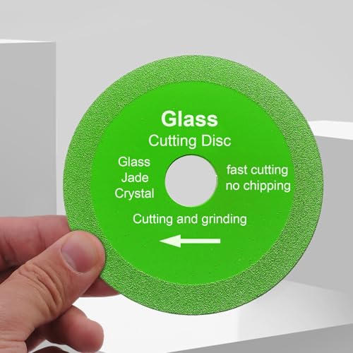 10 Pack Glass Cutting Disc, 4" Diamond Blade for Angle Grinder - size: 10 x 4"