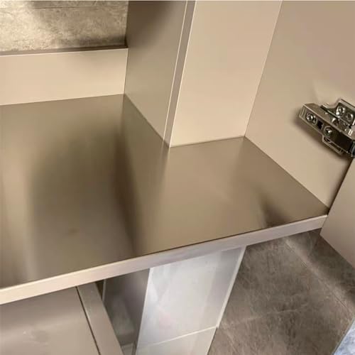 316L Stainless Steel Sheet 12x12x0.031 (23 Ga) 2 Pack, Brushed Metal Plates for Home DIY, Jewelry Making, Model Building - Rust Resistant, Cut-to-Size Ready - size: 12"x12"x1/32"(2Pack)