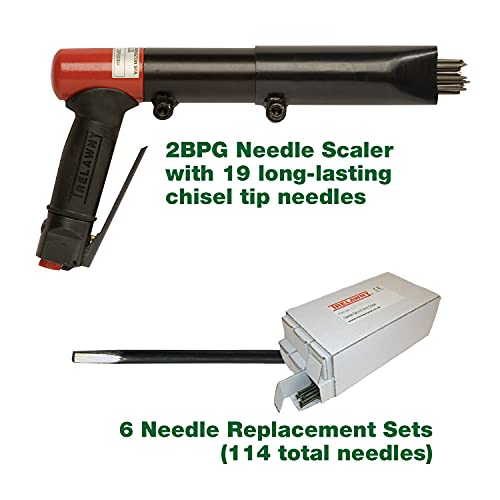 CS Unitec | 123.2199 Basic KIT | Industry Standard 2BPG 19-Needle Scaler – Reliable Performance for Any Job – Made in England - style: 2BPG Basic Kit