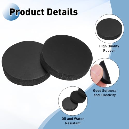 PATIKIL Rubber Solid Discs Washers 22mm OD x 4mm Thick 10 PCS - size: 22mm x 4mm