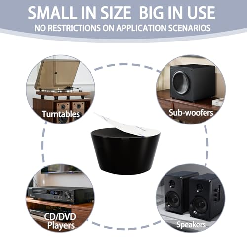 1.2" Silicone Non-Skid Speaker Pads-8Pack, Adhesive, for Small Speakers, Turntable, Subwoofer Isolation Feet, Reduced Resonance & Vibration - size: 1.2inch,8pcs