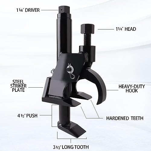 Manual Tire Bead Breaker, Adjustable Hammer Bead Buster Tires Changer Fit for 38 and 42 inches Tire Operation, ATV, Golf Cart, Tractors, Trucks, Heavy Duty (Black(Manual)) - color: Black(Manual)