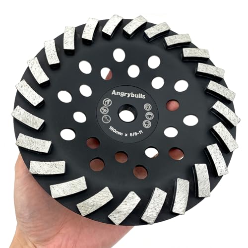 5/8"-11 Threaded Arbor Grinder Wheels 7 inch Concrete Diamond Grinding Disc - style: 7 Inch 5/8"-11 Threaded