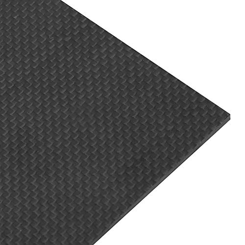 High Hardness Twill Carbon Fiber Plate Board Sheet Material with Bright Glossy Surface (Bright Light 200 * 300 * 1.0mm)